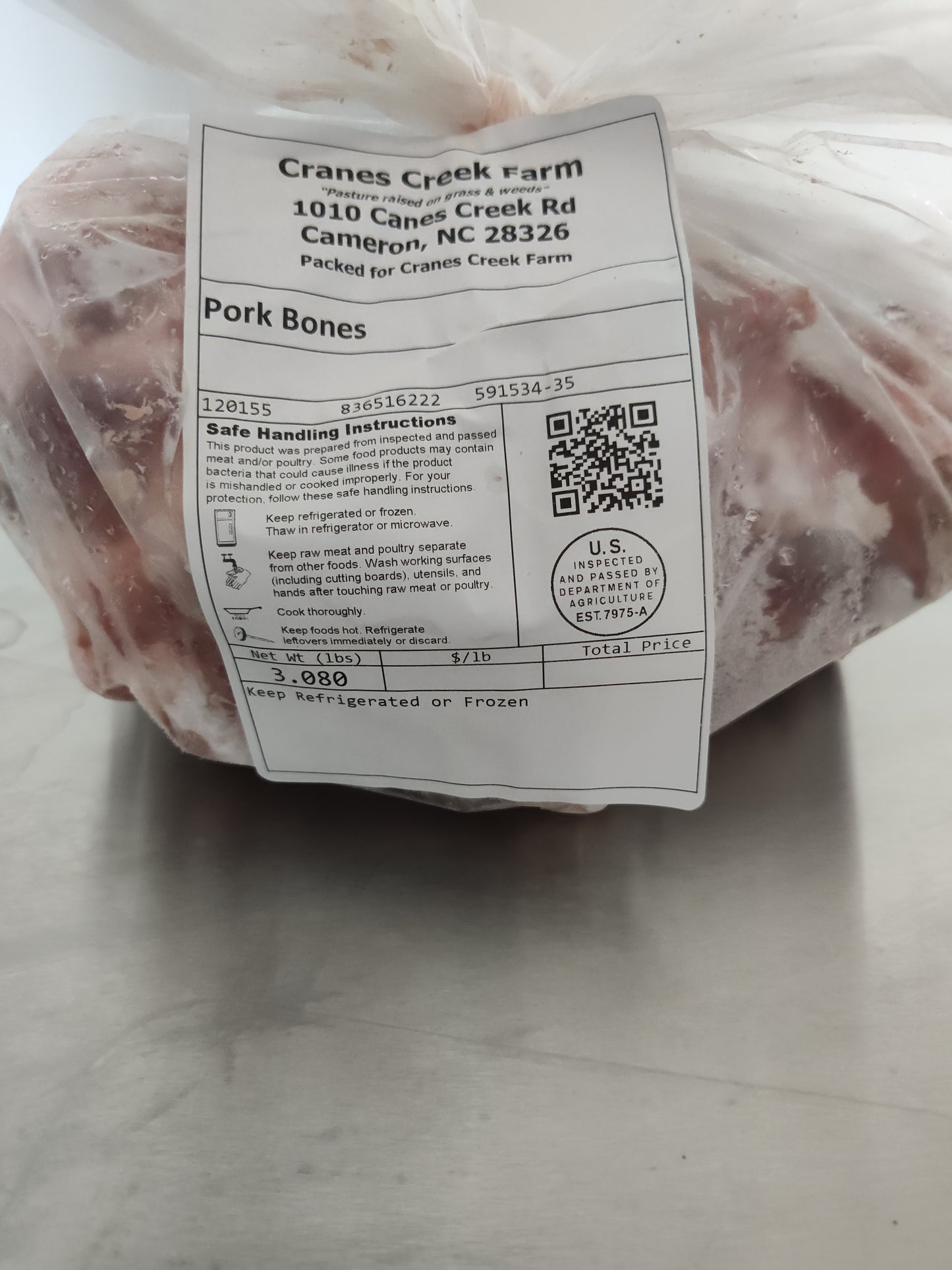 Pork bones