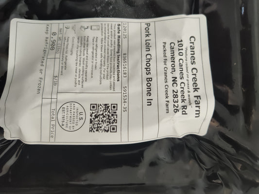 Pork loin chops, bone in