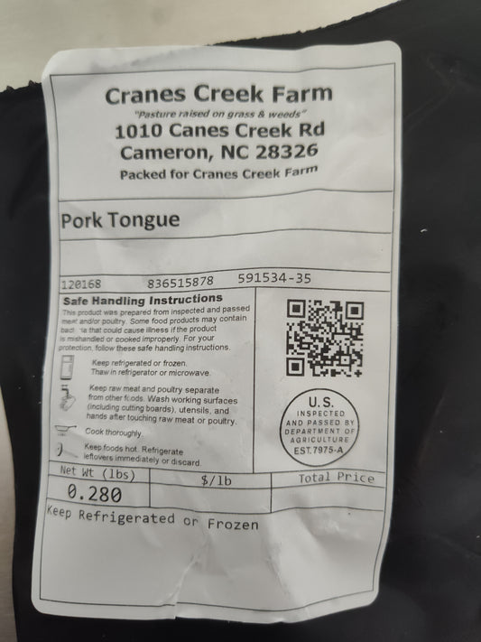 Pork tongue