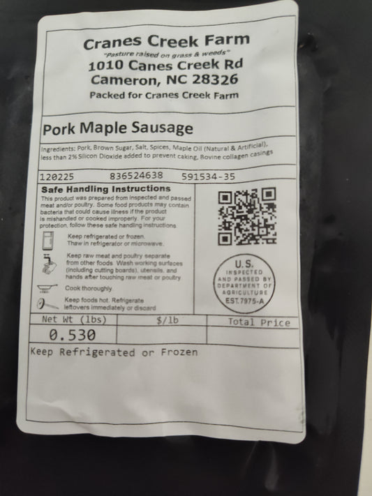 Maple sausage breakfast links